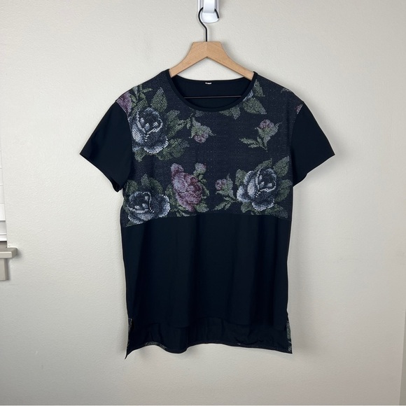 Lululemon Snapshot Tee Garden Party Floral Short Sleeve Shirt - Picture 2 of 4